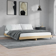 Bed frame without mattress wood Sonoma oak colored 120x200 cm