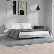 Wood-crafted bed frame concrete grey 120x200 cm