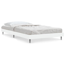 Bedframe Bewerkt Hout Wit 90 x 200 cm