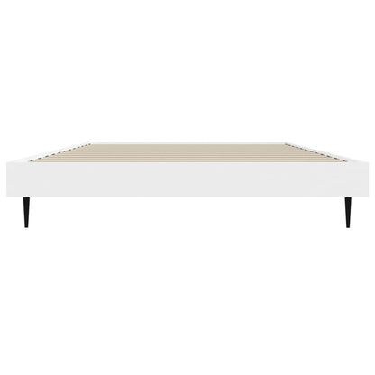 Bedframe Bewerkt Hout Wit 90 x 200 cm
