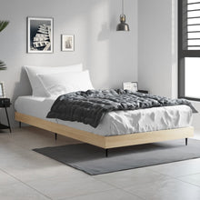 Bedframe Bewerkt Hout Kleurig Sonoma Eiken 90 x 200 cm