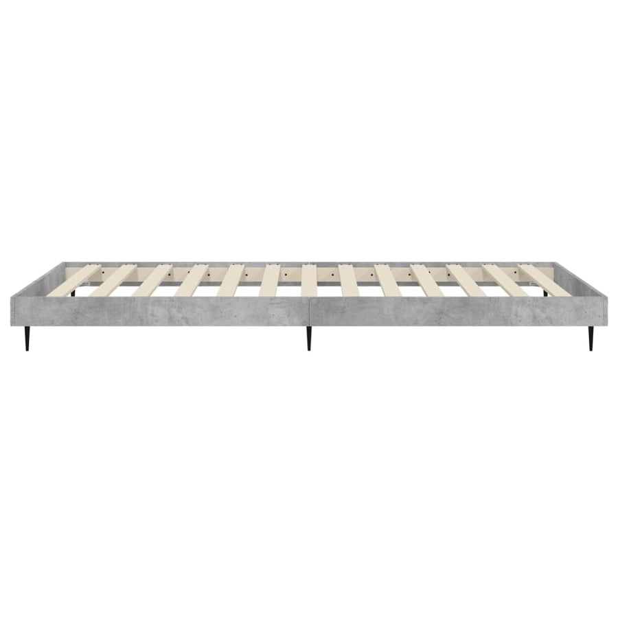 Bedframe Bewerkt Hout Betongrijs 90 x 200 cm
