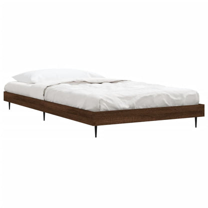 Bedframe Bewerkt Hout Bruin Eikenkleur 90 x 200 cm