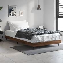 Bedframe Bewerkt Hout Bruin Eikenkleur 90 x 200 cm