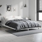 Bedframe massief hout wit 140x190 cm
