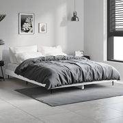 Bedframe massief hout wit 140x190 cm
