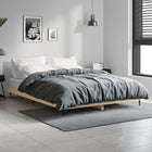 Bed frame without mattress wood Sonoma oak-colored 140x190 cm