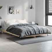 Bedframe 140x190 cm bewerkt hout sonoma eiken