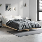 Bed frame without mattress wood Sonoma oak colored 120x190 cm