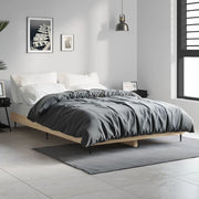Bed frame without mattress wood Sonoma oak colored 120x190 cm