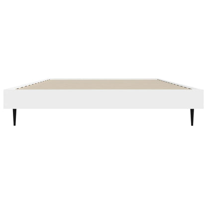 Bedframe Bewerkt Hout Wit 90 x 190 cm