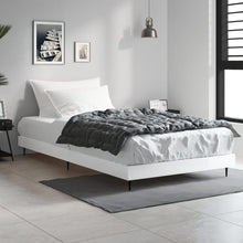 Bedframe Bewerkt Hout Hoogglans Wit 90 x 190 cm