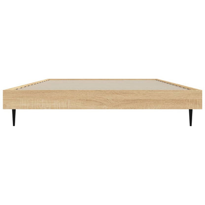Bedframe Bewerkt Hout Kleurig Sonoma Eiken 90 x 190 cm