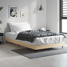 Bedframe Bewerkt Hout Kleurig Sonoma Eiken 90 x 190 cm