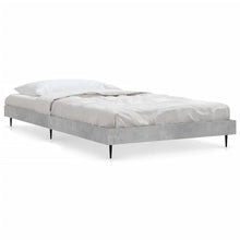 Bedframe Bewerkt Hout Betongrijs 90 x 190 cm