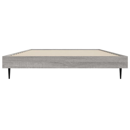 Bedframe Bewerkt Hout Eikenkleurig Grijs Sonoma 90 x 190 cm