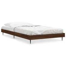 Bedframe Bewerkt Hout Bruin Eikenkleur 90 x 190 cm