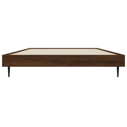Bedframe Bewerkt Hout Bruin Eikenkleur 90 x 190 cm