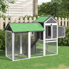 Chicken Coop 193X65X117 Cm Solid Pine Grey