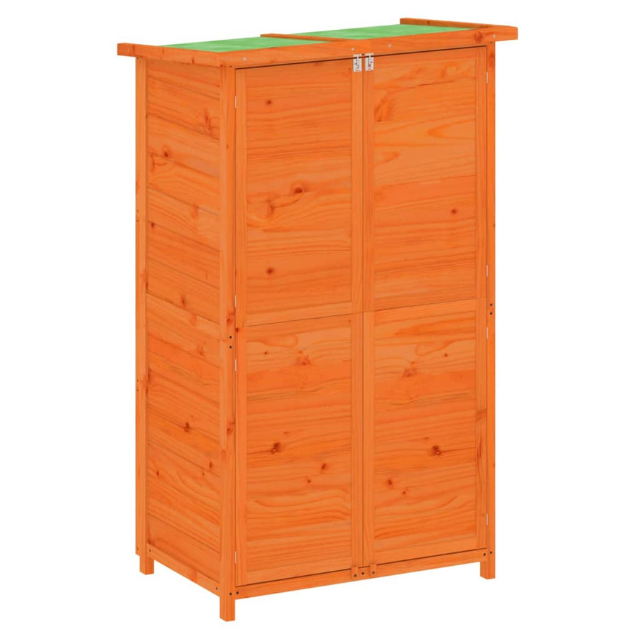 Tuinschuur 83X57X140 Cm Massief Grenenhout Bruin