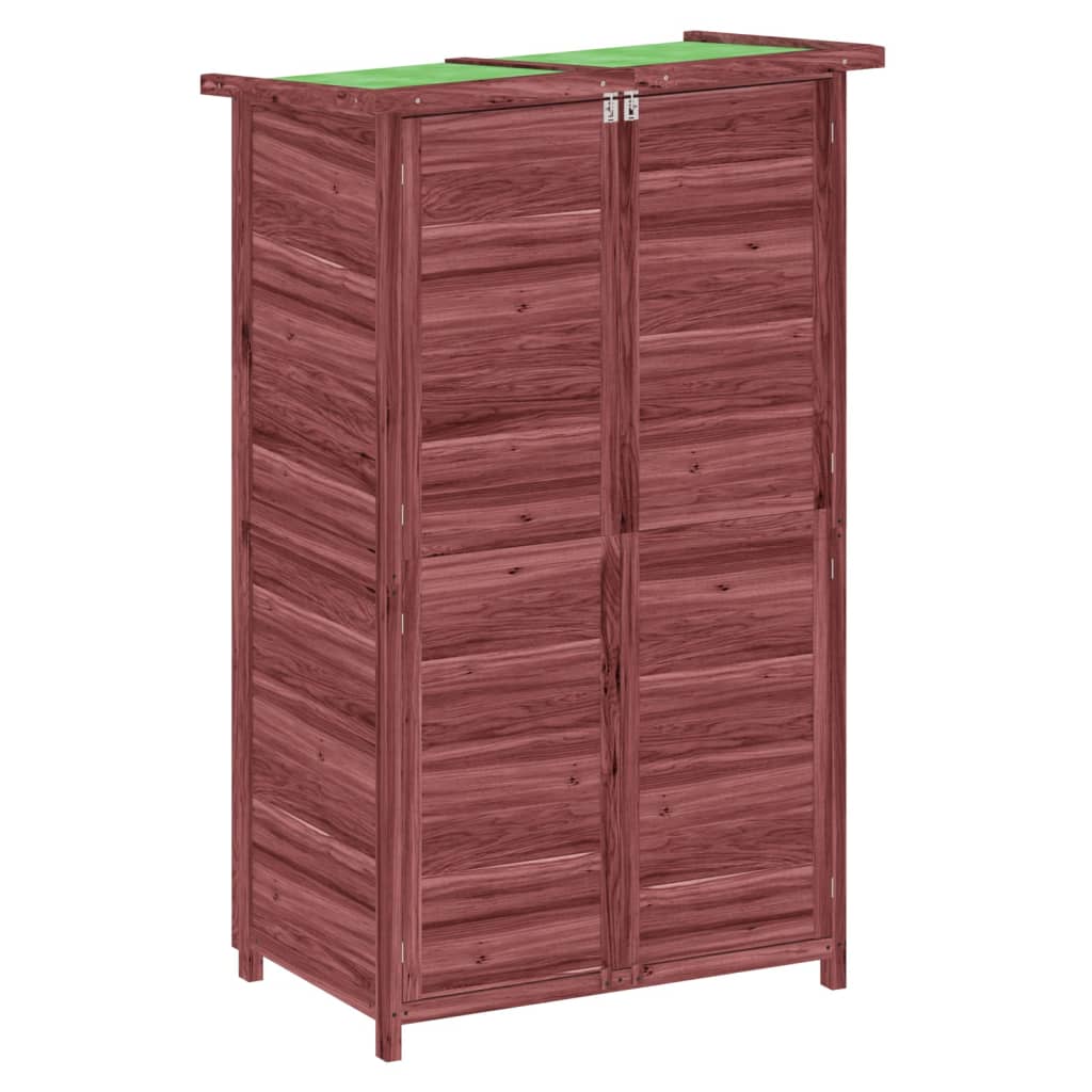 Tuinschuur 83X57X140 Cm Massief Grenenhout Kleurig Mokka