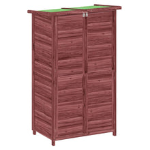 Tuinschuur 83X57X140 Cm Massief Grenenhout Kleurig Mokka