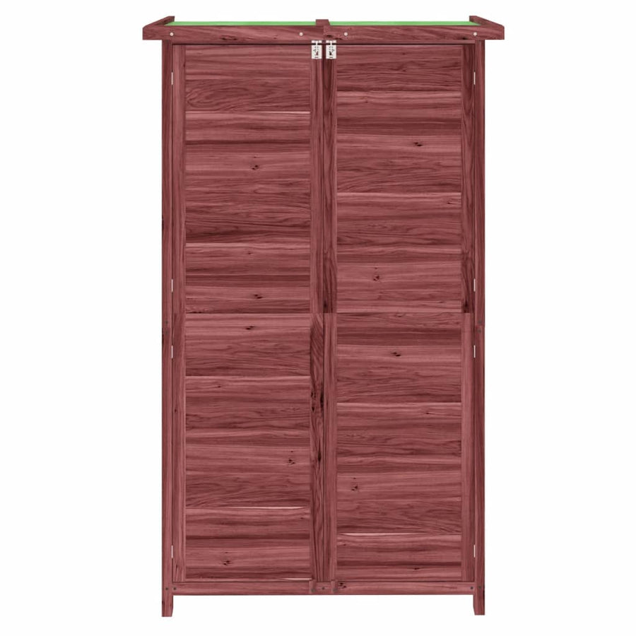 Tuinschuur 83X57X140 Cm Massief Grenenhout Kleurig Mokka