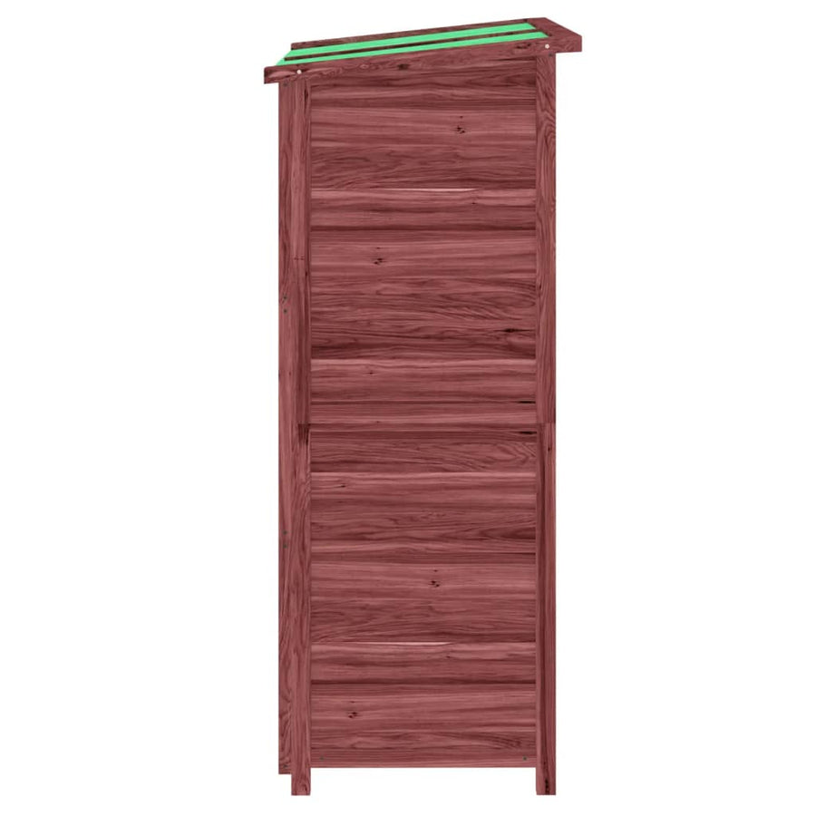 Tuinschuur 83X57X140 Cm Massief Grenenhout Kleurig Mokka