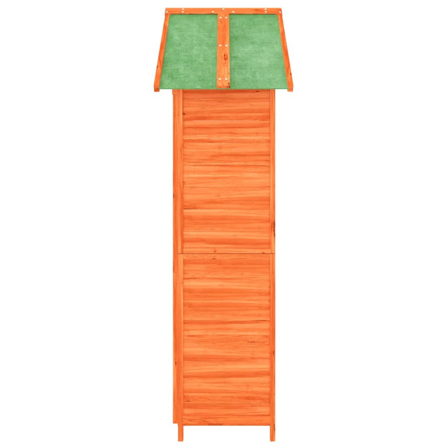 Tuinschuur 89X52,5X175 Cm Massief Grenenhout Bruin