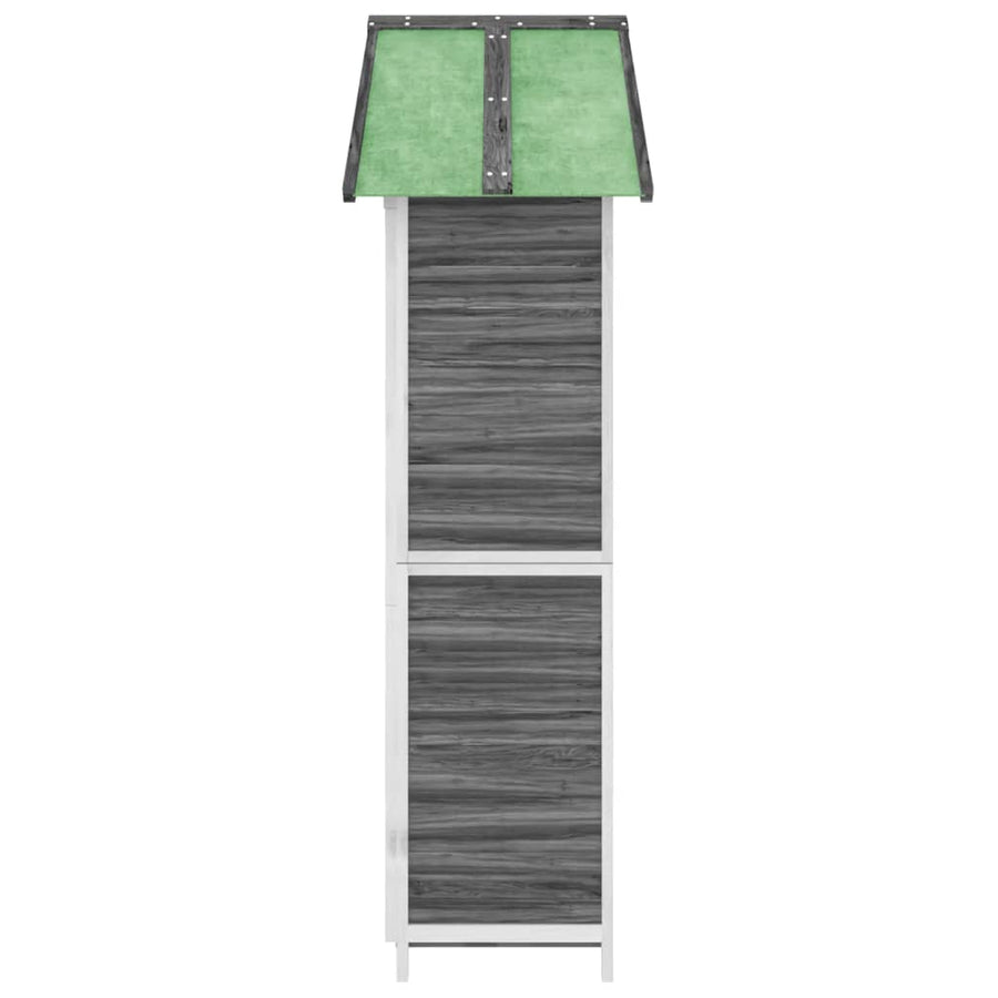 Tuinschuur 89X52,5X175 Cm Massief Grenenhout Grijs