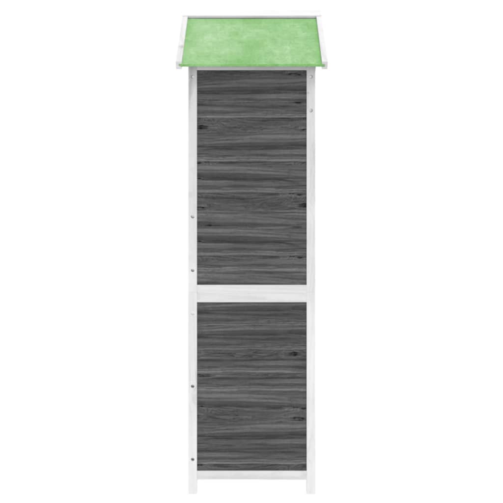 Tuinschuur 120X53,5X170 Cm Massief Grenenhout Grijs