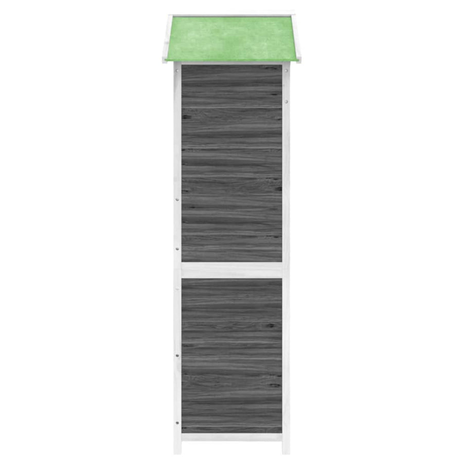 Tuinschuur 120X53,5X170 Cm Massief Grenenhout Grijs