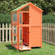 Aviary 97x81x152 cm solid pine brown