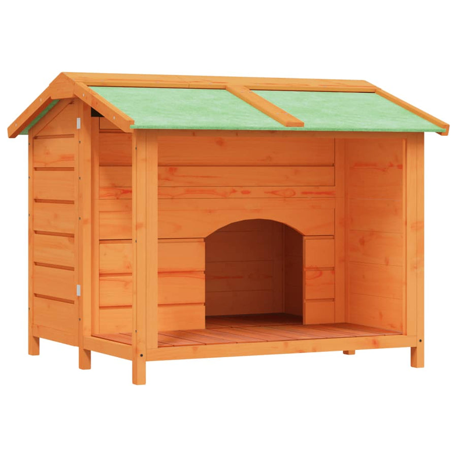 Hondenhok 96x87x80,5 cm massief grenenhout bruin Bruin