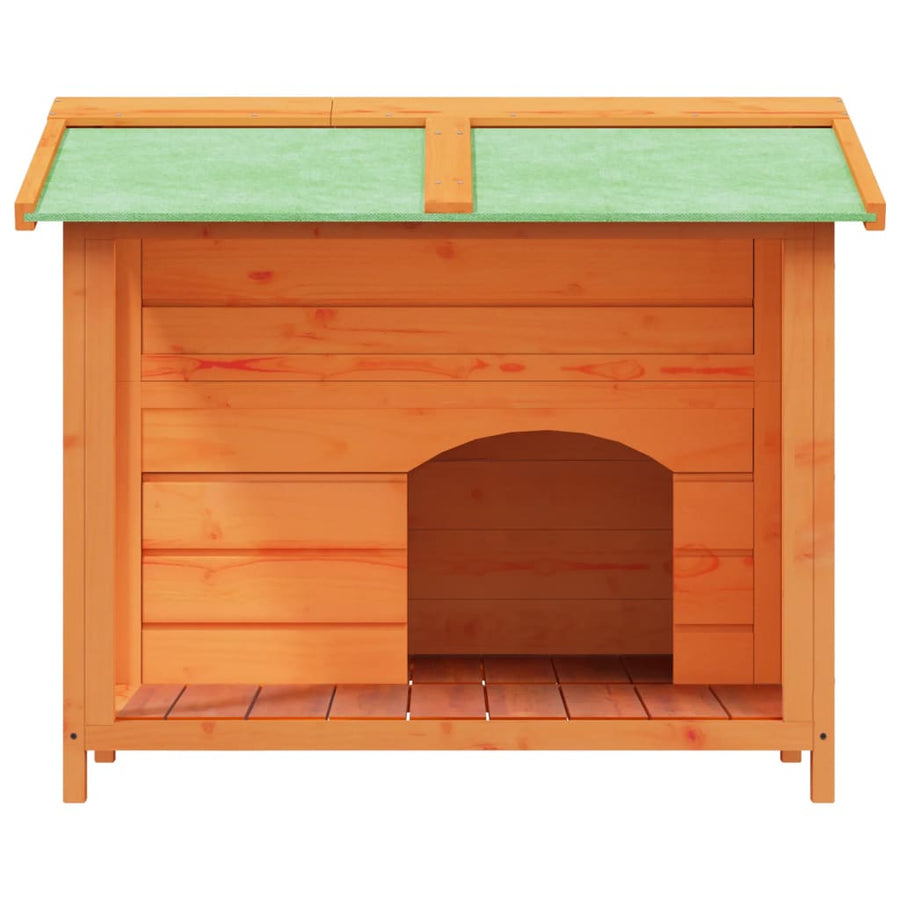 Hondenhok 96x87x80,5 cm massief grenenhout bruin Bruin