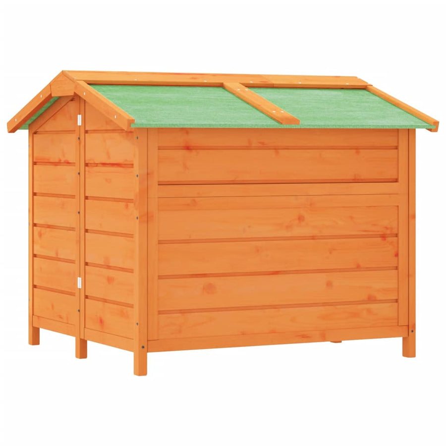 Hondenhok 96x87x80,5 cm massief grenenhout bruin Bruin