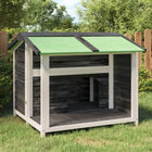 Dog Kennel 96X87X80.5 cm Solid Pine Wood Grey