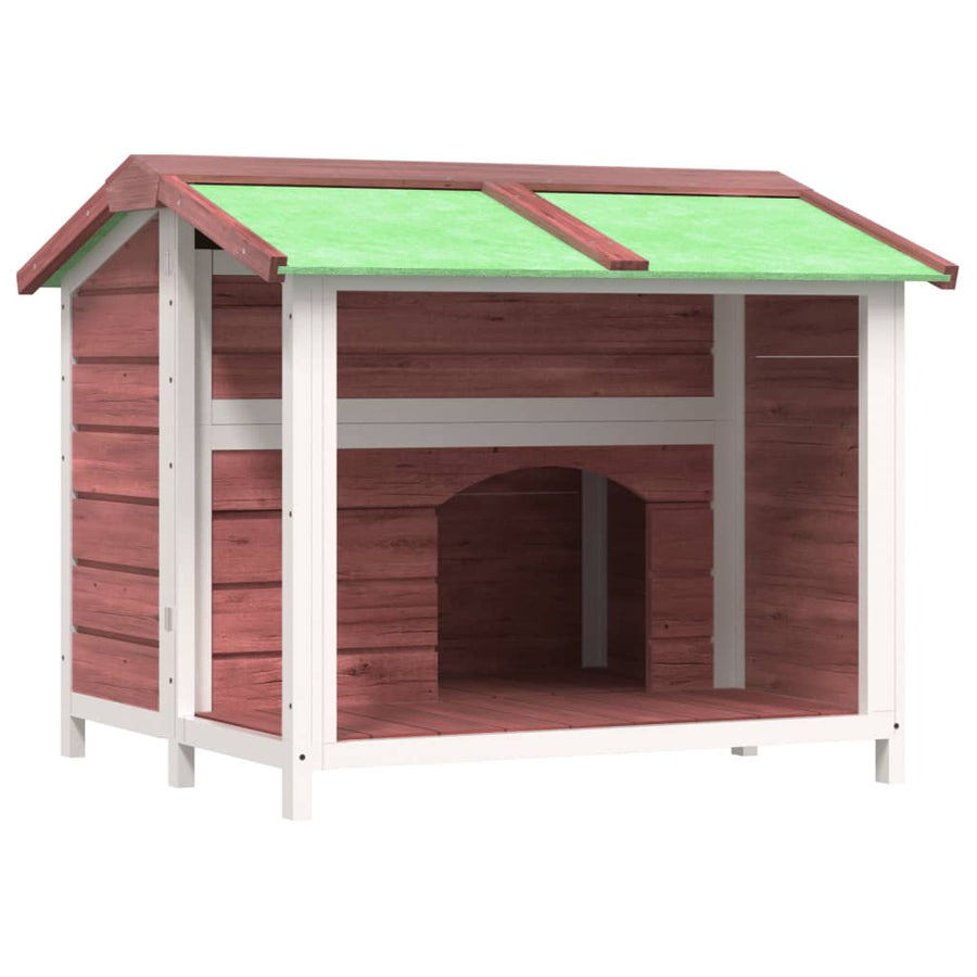 Hondenhok 96X87X80,5 Cm Massief Grenenhout Kleurig Mokka