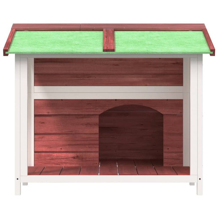 Hondenhok 96X87X80,5 Cm Massief Grenenhout Kleurig Mokka
