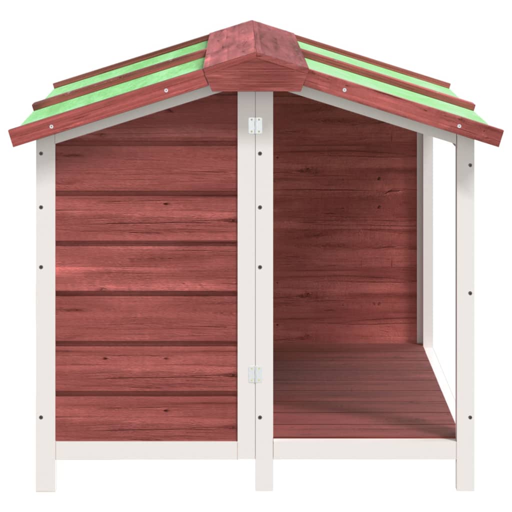 Hondenhok 96X87X80,5 Cm Massief Grenenhout Kleurig Mokka