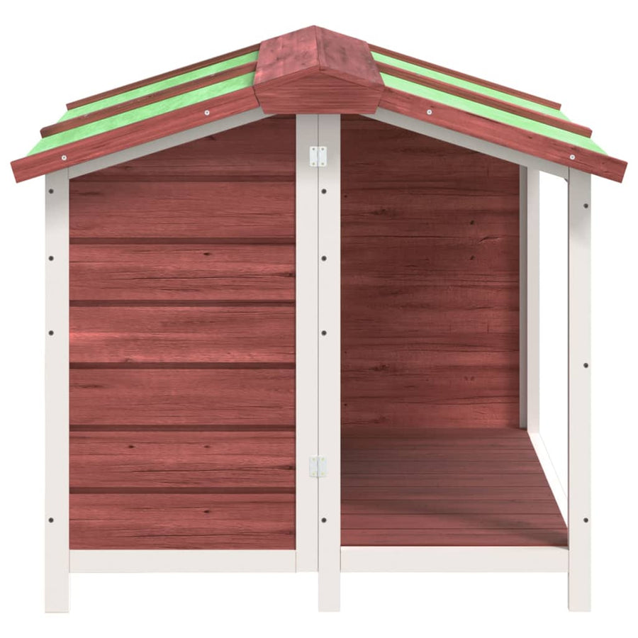 Hondenhok 96X87X80,5 Cm Massief Grenenhout Kleurig Mokka