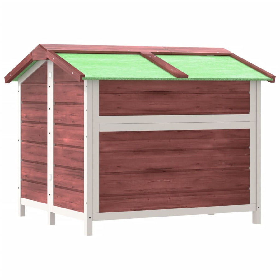 Hondenhok 96X87X80,5 Cm Massief Grenenhout Kleurig Mokka
