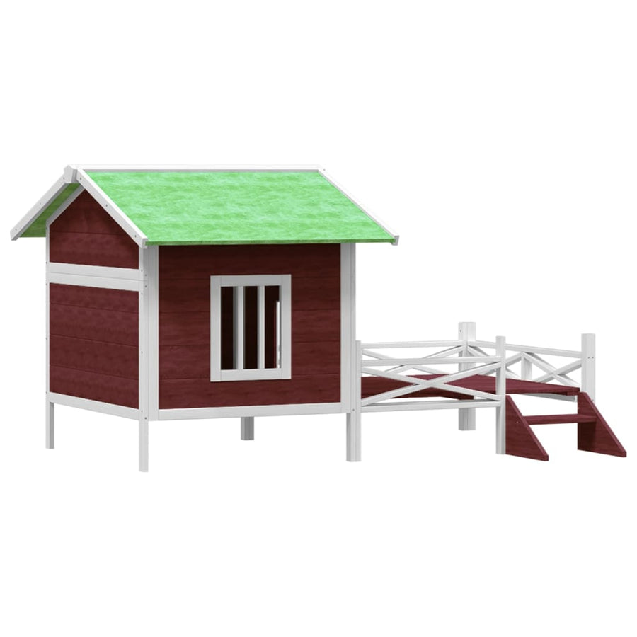 Hondenhok 159X120X88,5 Cm Massief Grenenhout Kleurig Mokka