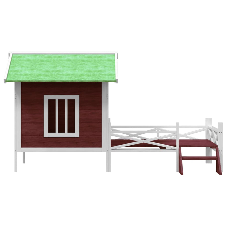 Hondenhok 159X120X88,5 Cm Massief Grenenhout Kleurig Mokka