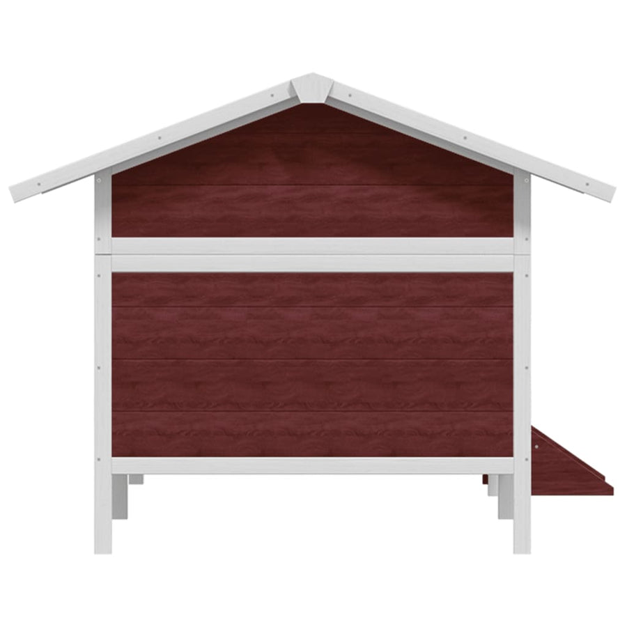 Hondenhok 159X120X88,5 Cm Massief Grenenhout Kleurig Mokka
