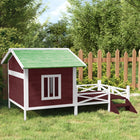 Hondenhok 159x120x88,5 cm massief grenenhout mokka