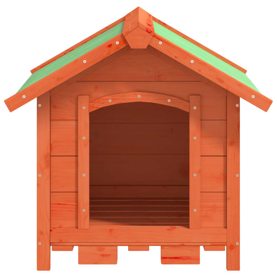 Hondenhok 65X65X61,5 Cm Massief Grenenhout Bruin