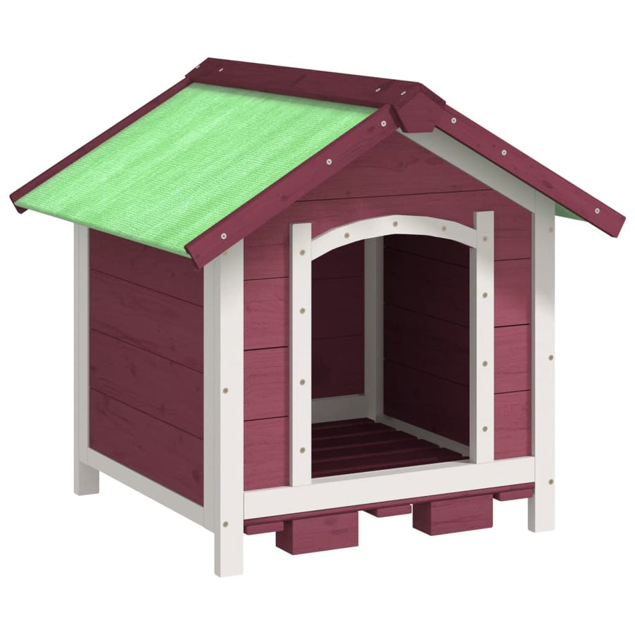 Hondenhok 65X65X61,5 Cm Massief Grenenhout Kleurig Mokka