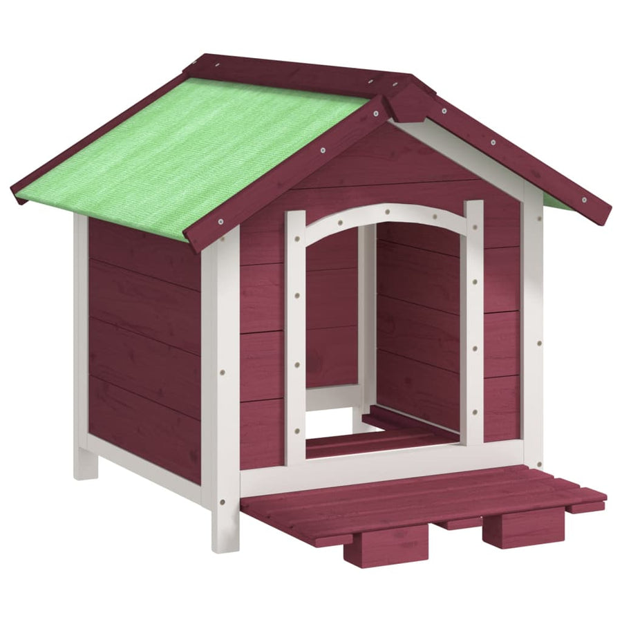 Hondenhok 65X65X61,5 Cm Massief Grenenhout Kleurig Mokka
