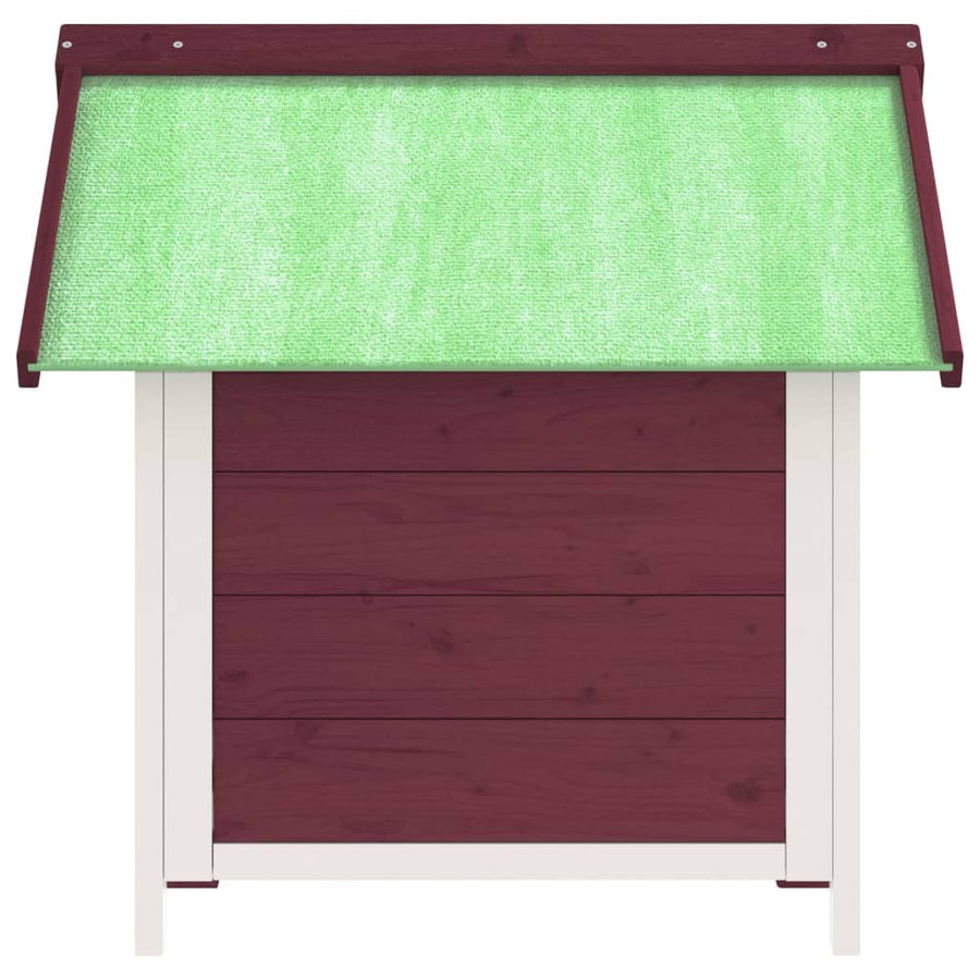 Hondenhok 65X65X61,5 Cm Massief Grenenhout Kleurig Mokka